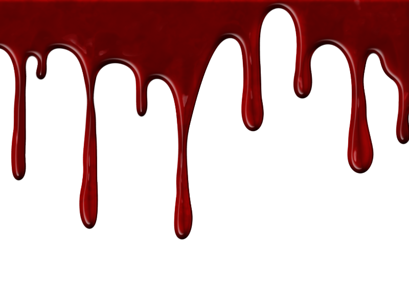 Realistic Dripping Blood PNG With Transparent Background