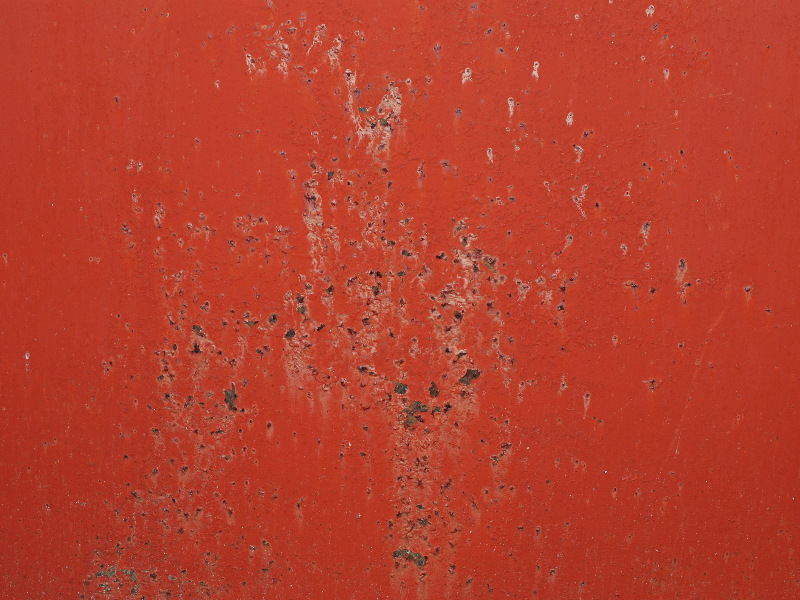 Red Painted Rusty Metal Texture Free