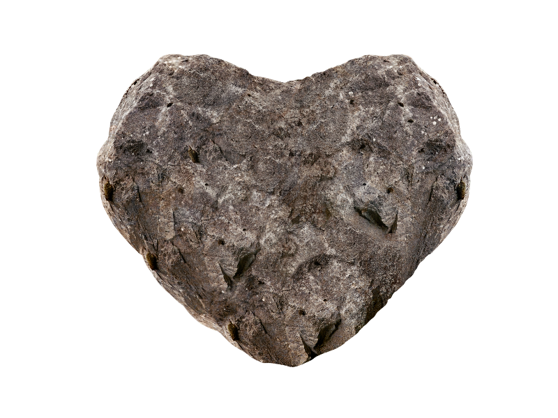 Rock Stone Heart PNG Image