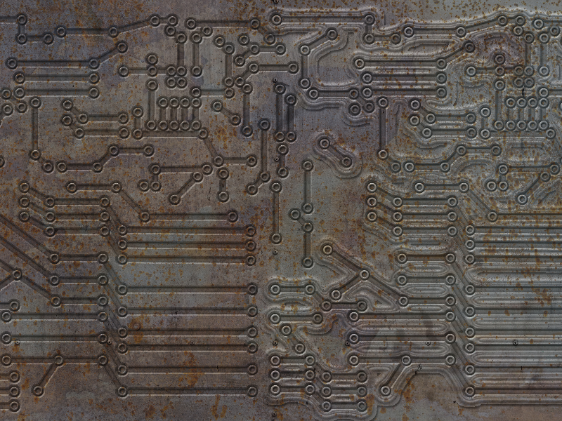 Rusty Electric Circuit Texture Free Download