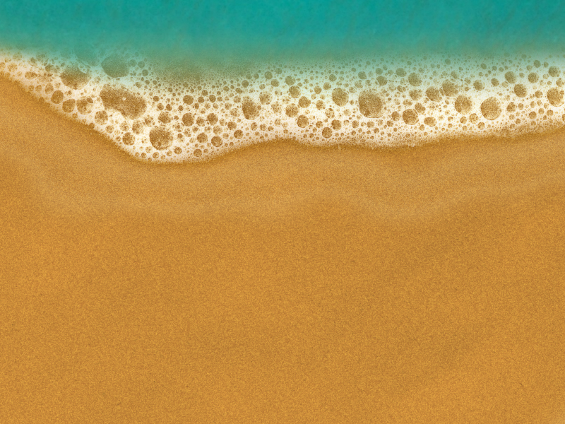 Sandy Beach Background With Sand and Sea Foam