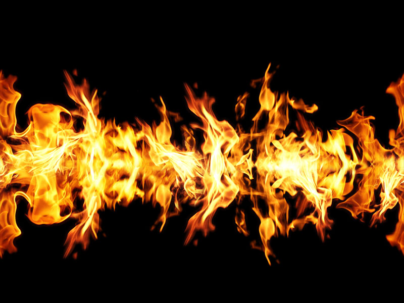 Seamless Fire Border Free Texture Background
