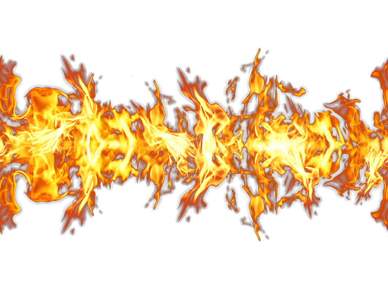 Seamless Fire PNG Effect