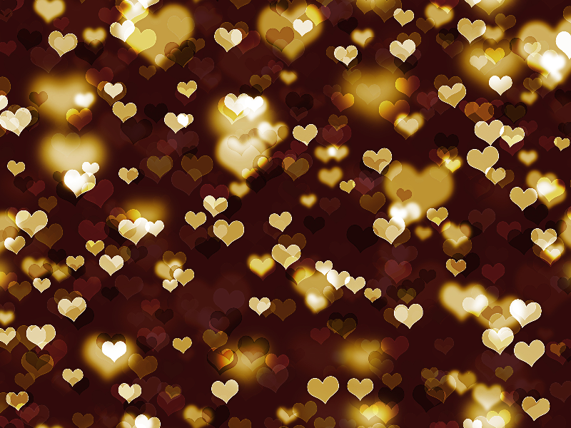 Seamless Heart Bokeh Photoshop Overlay Texture