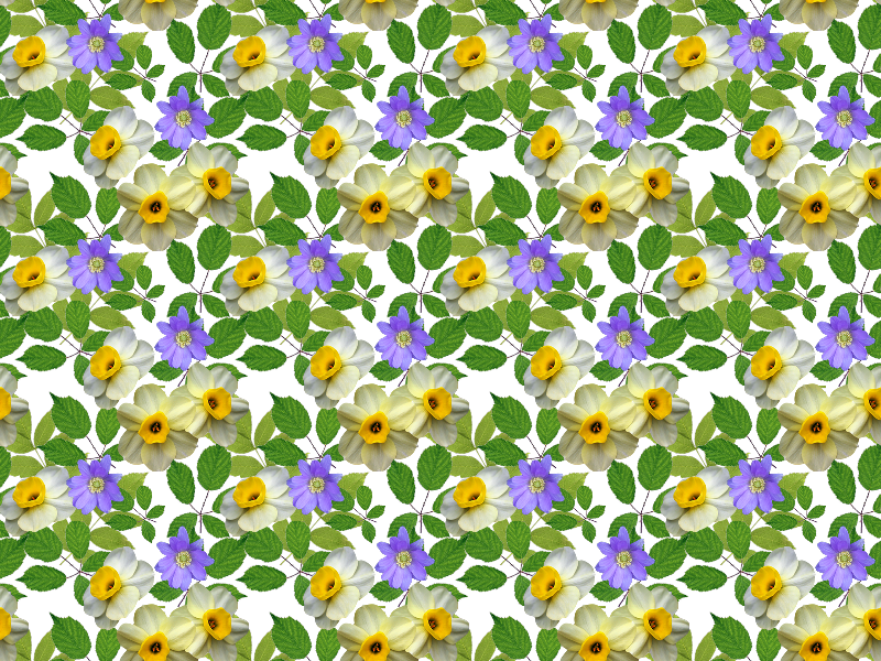 Spring Flower Pattern PNG