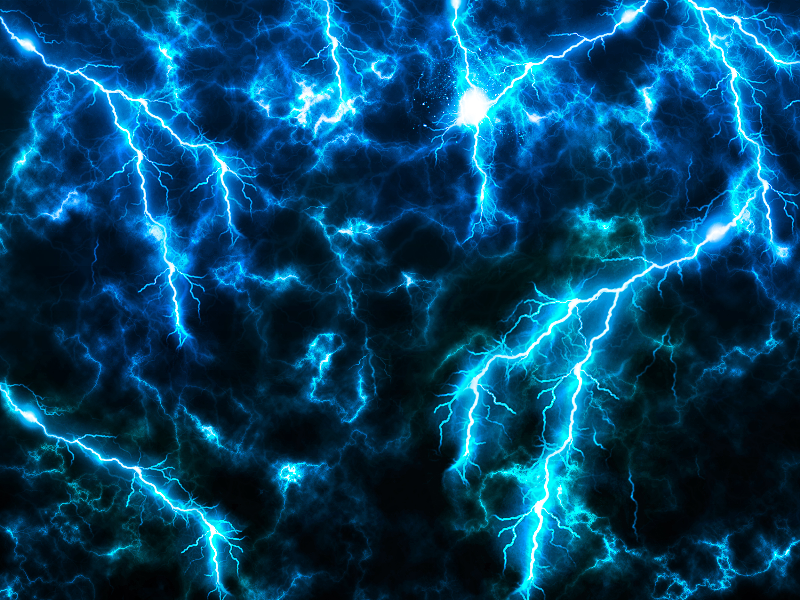 Sky Storm With Lightning Strike Effect Texture Overlay Free