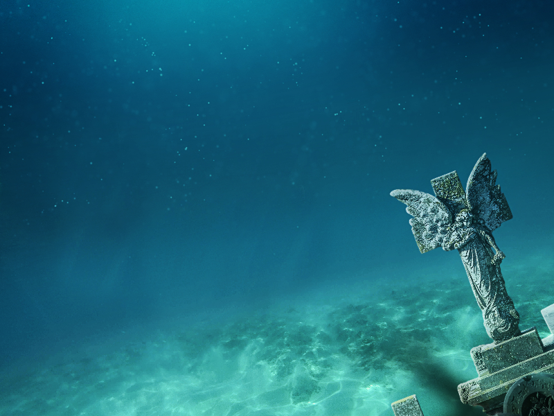 Underwater Horror Background For Photoshop