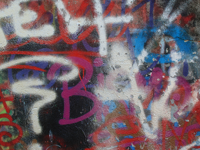 Urban Grunge Texture With Graffiti Spray