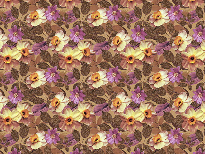 Vintage Floral Pattern For Photoshop