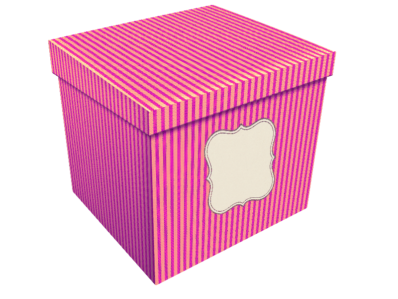Vintage Gift Box PNG Image