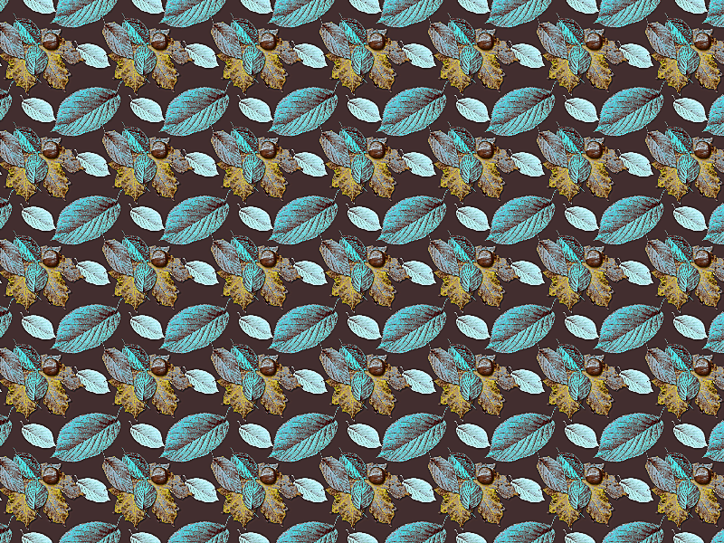 Vintage Leaf Pattern Background