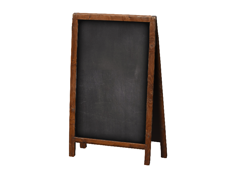Wood Frame Chalkboard Sign PNG