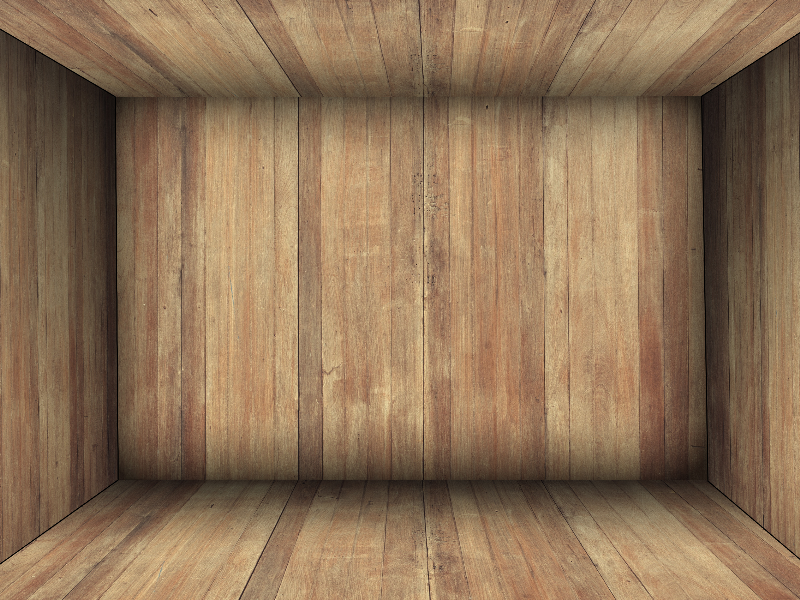 Wooden Box Room Interior Background Free